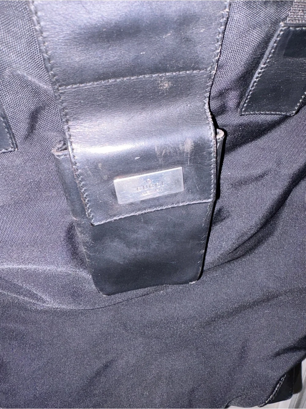 Nylon Gucci a‎ nylon shoulder bag